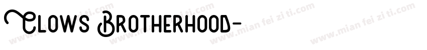 Clows Brotherhood字体转换